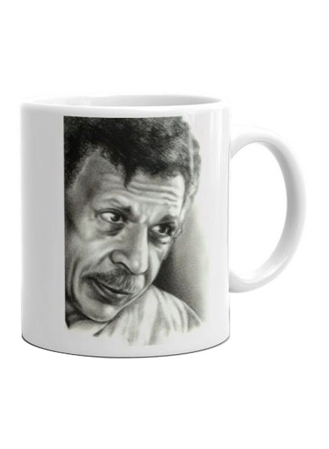 Fast Print Printed Ceramic Mug White/Grey