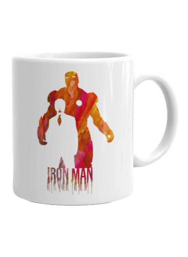 فاست برينت مج من السيراميك بطبعة أبيض/أحمر/أصفر