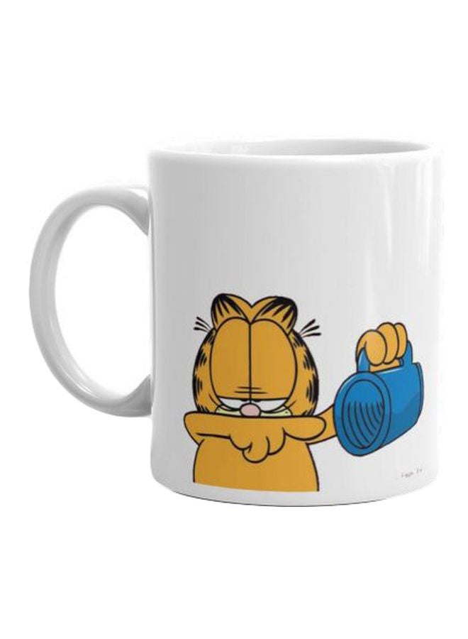 فاست برينت مج من السيراميك بطبعة أبيض/أصفر/أزرق