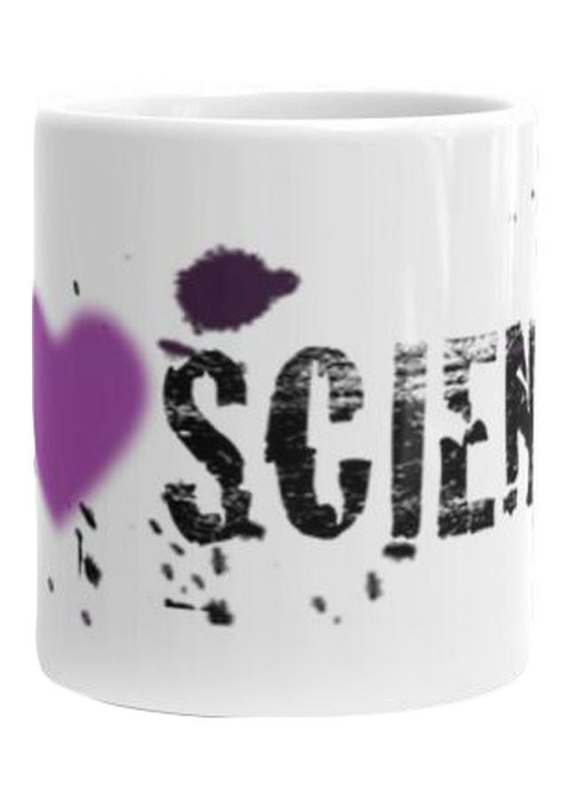 فاست برينت مج سيراميك مزين بطبعة أبيض/ أسود/ أرجواني