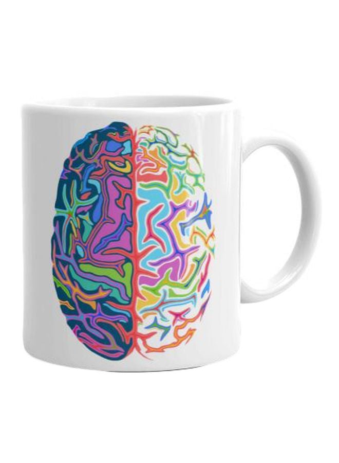 فاست برينت مج من السيراميك بطبعة أبيض/أزرق/أحمر