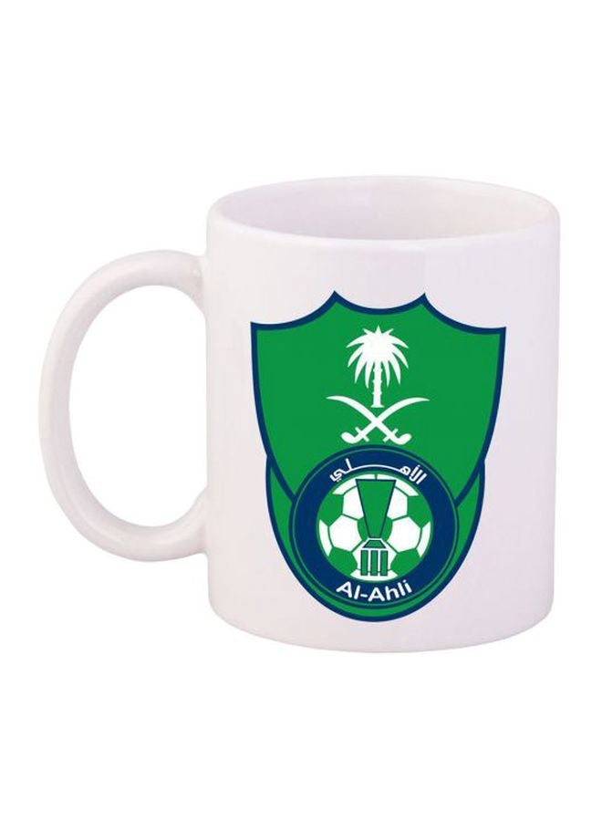 Fast Print Ceramic Printed Mug White/Green/Blue