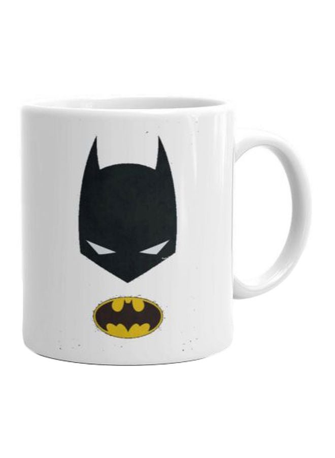 فاست برينت مج مطبوع عليه شخصية "Batman" أبيض/أسود/أصفر Standard