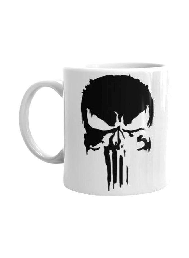 فاست برينت قدح مزين بطبعة جمجمة أبيض/ أسود Standard