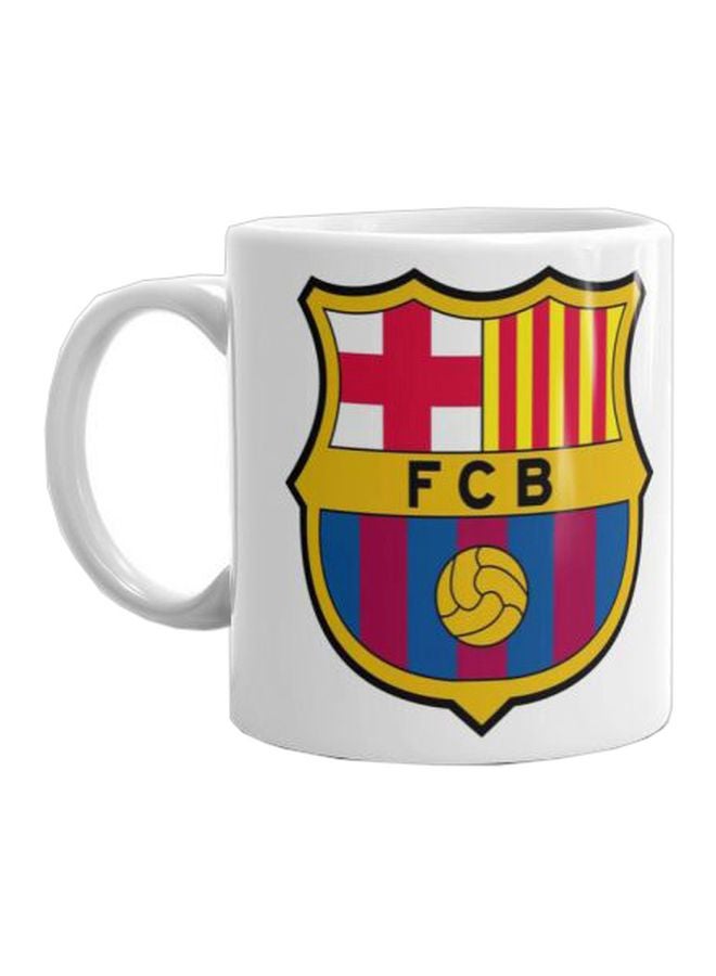 Fast Print Printed Ceramic Mug White/Red/Black