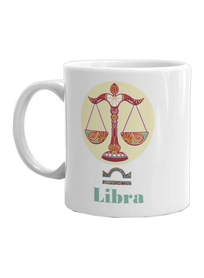 فاست برينت مج من السيراميك بطبعة أبيض/أحمر/أصفر