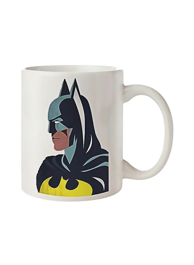Fast Print Batman Printed Ceramic Mug Blue/Yellow/White Standard