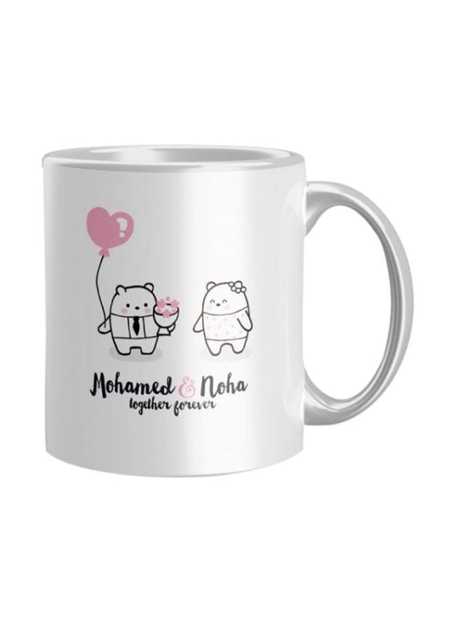 iPrint Printed Coffee Mug White/Pink/Black One Size