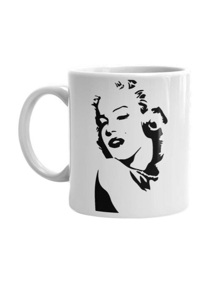 Fast Print Printed Ceramic Mug White/Black