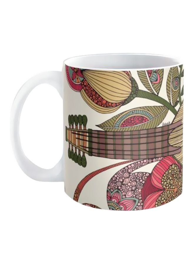 iPrint Printed Ceramic Coffee Mug White/Beige/Green One Size 