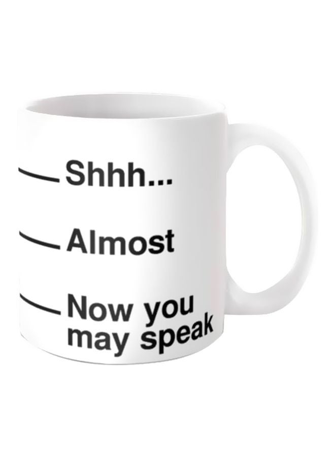 iPrint Printed Coffee Mug White/Black One Size