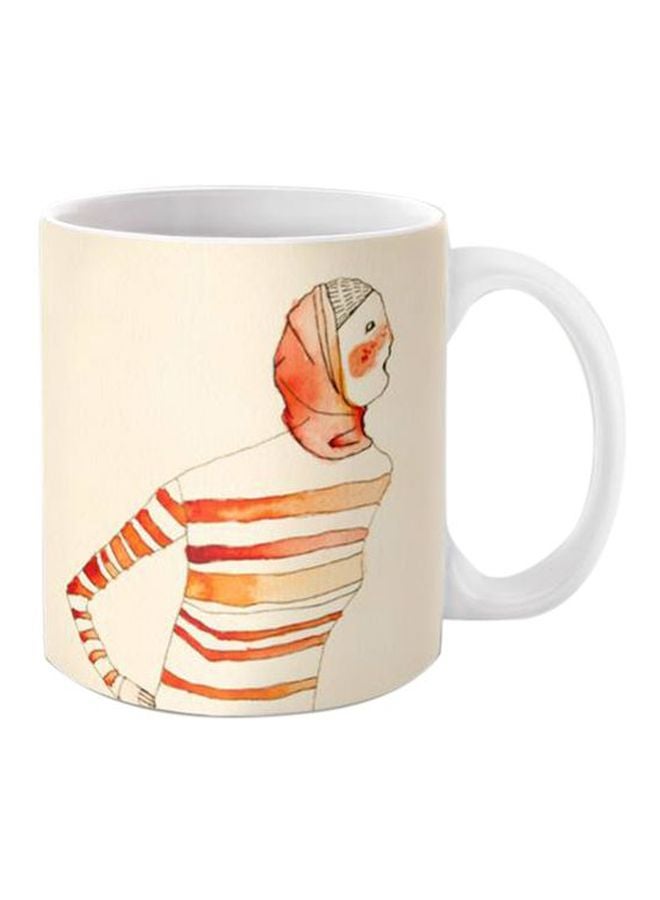 iPrint Printed Coffee Mug Beige/Brown One Size