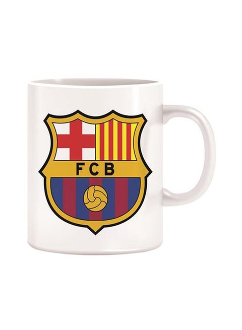 FCB Printed Ceramic Coffee Mug White/Yellow/Red