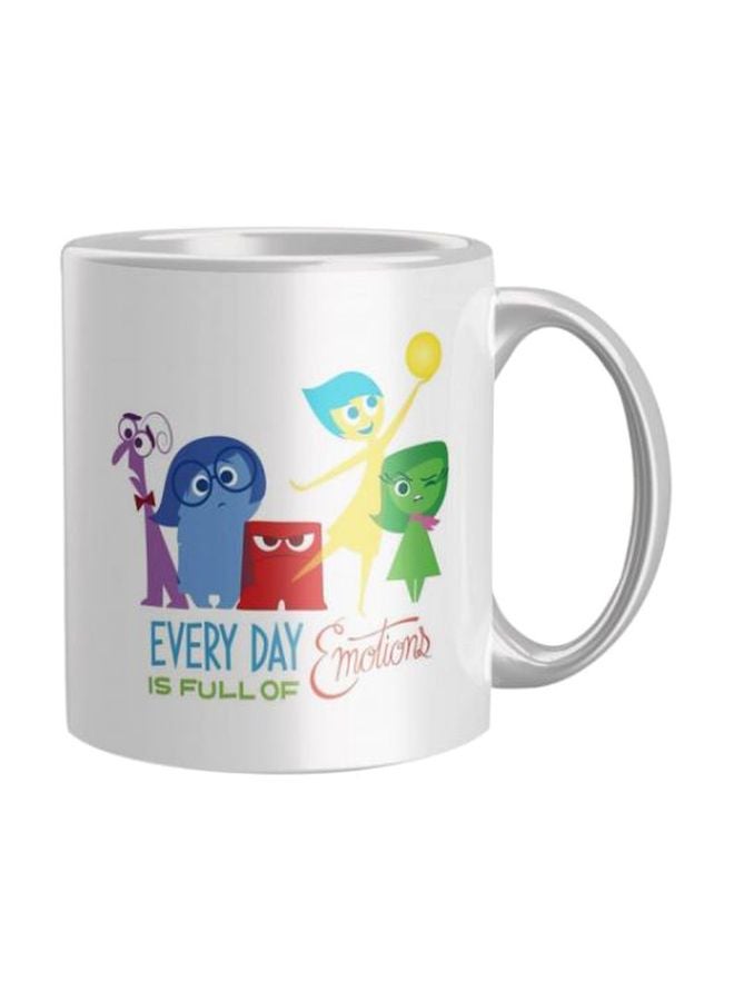 iPrint Printed Ceramic Coffee Mug White/Green/Blue One Size