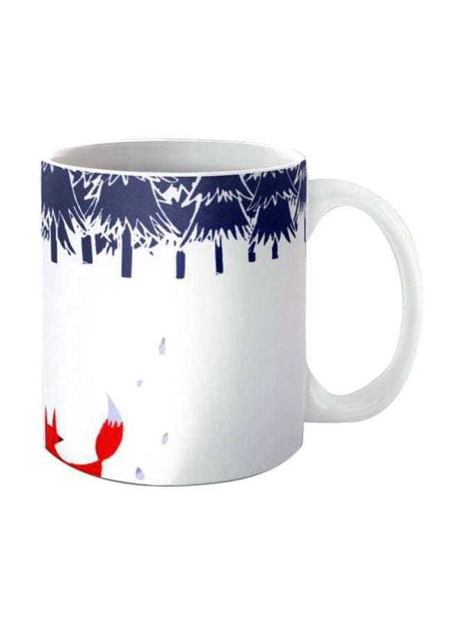 iPrint Printed Ceramic Coffee Mug White/Blue/Red Standard