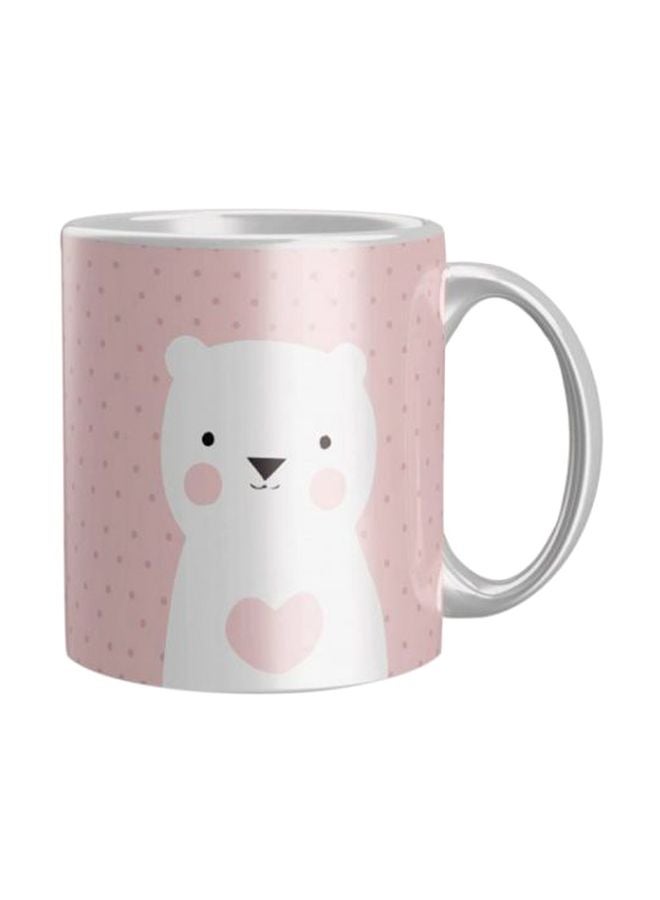 iPrint Printed Coffee Mug Pink/White One Size