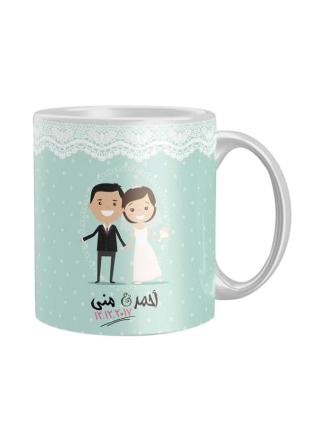 iPrint Printed Coffee Mug Green/White/Black Standard 