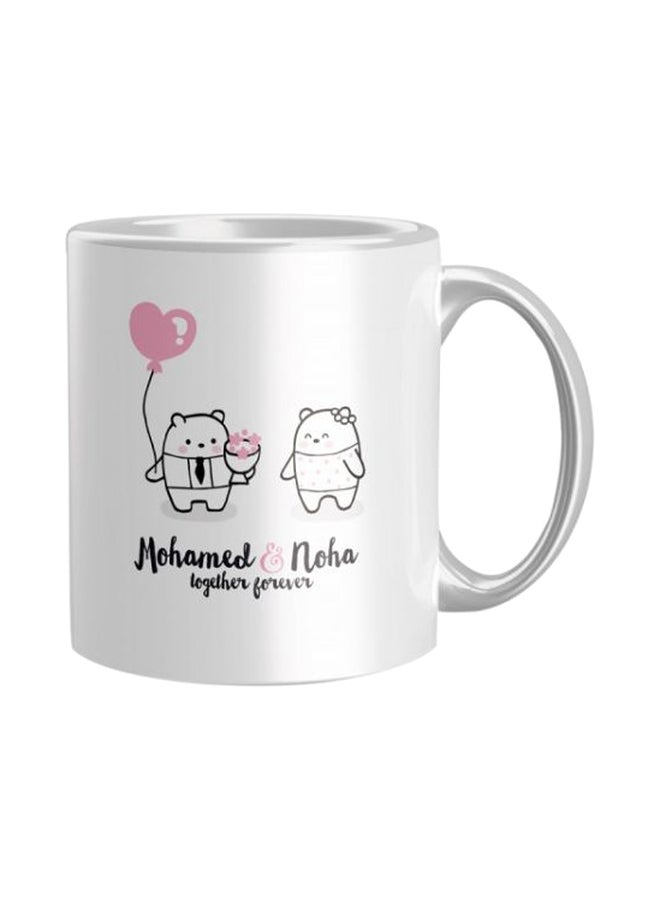 Printed Coffee Mug White/Black Standard