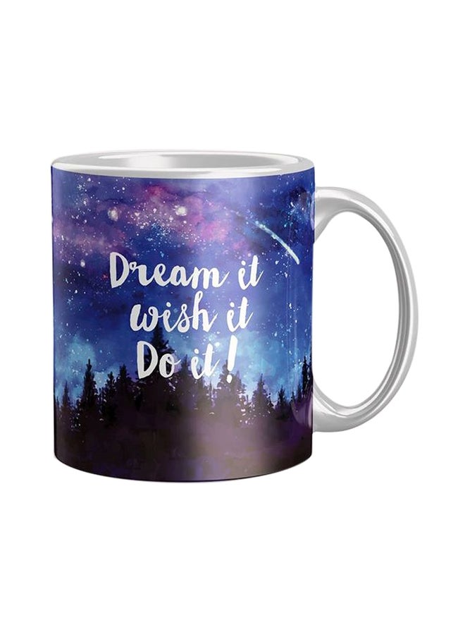 iPrint Printed Coffee Mug Blue/Black/White Standard 