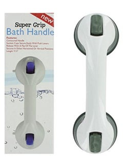 bulk buy Bathroom Suction Cup Grip Handle White/Grey 