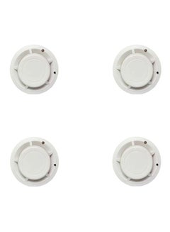 ANJISI 4-Piece Wireless Smoke Detector Fire Alarm White 