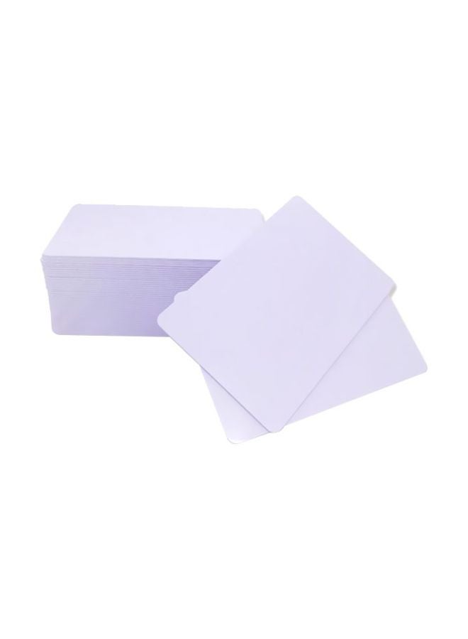 50-Piece Security Access Cards White