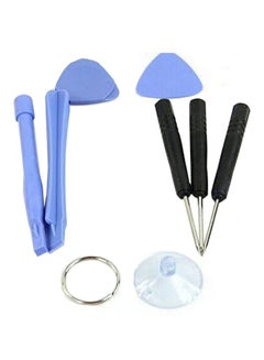 9-Piece Repair Phone Opening Tools Kit For Apple iPhone/iPad Blue/Black