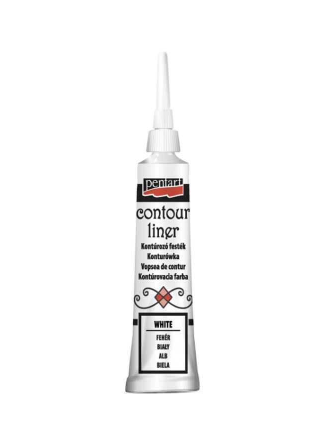 Pentart Durable Contour Liner White