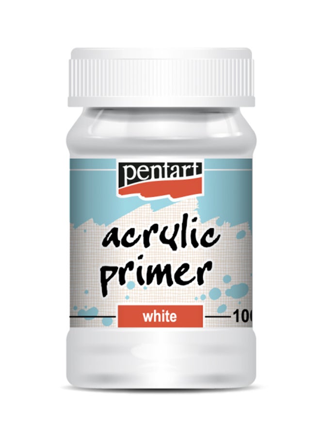 Pentart - Acrylic Primer White 100ml - Image 1