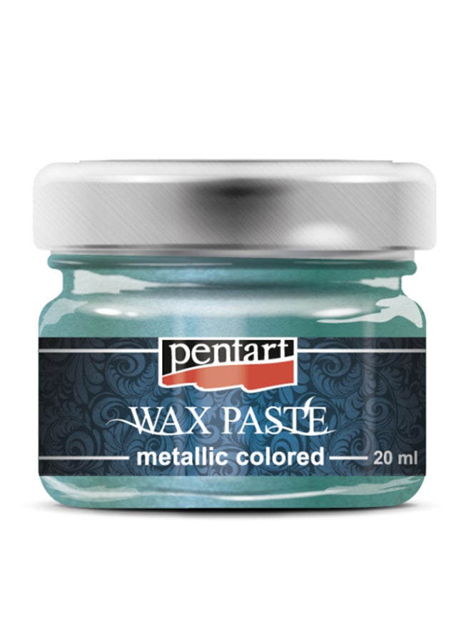 بينتارت معجون شمع ملون بلون فيروزي معدني أخضر