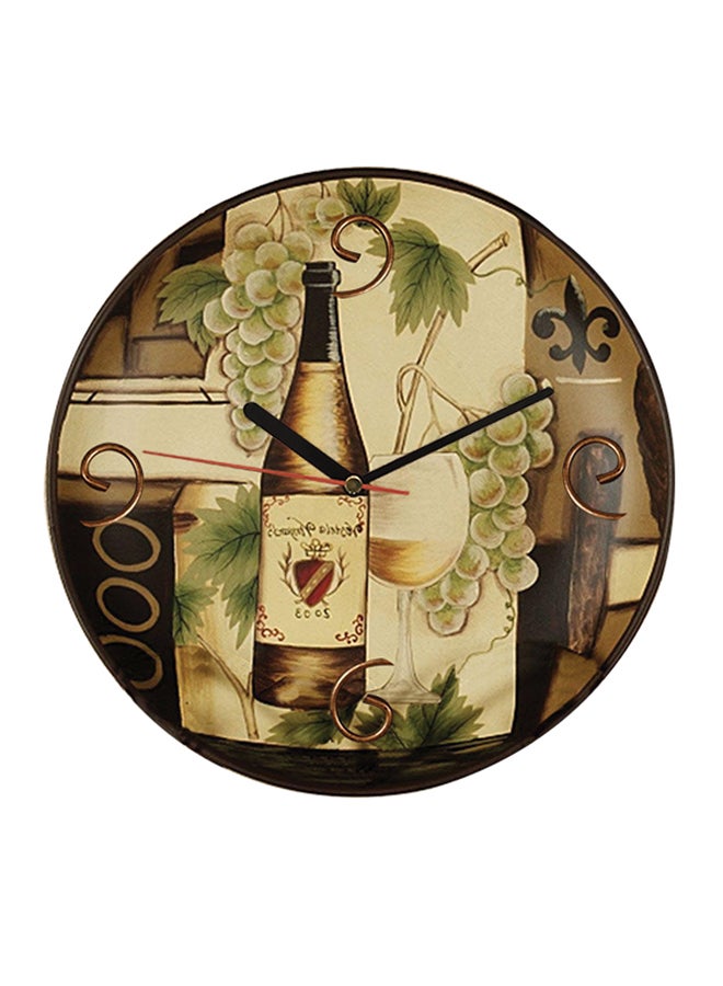 MT Analoge Wall Clock Mutlicolour 30x30centimeter