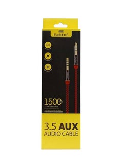 Earldom 3.5 Aux Audio Cable Red/Black  - Image 1
