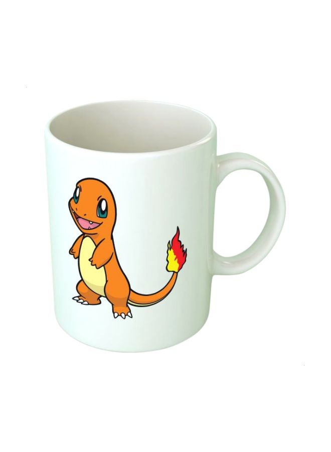 Fast Print Pokémon Printed Mug White/Orange/Yellow