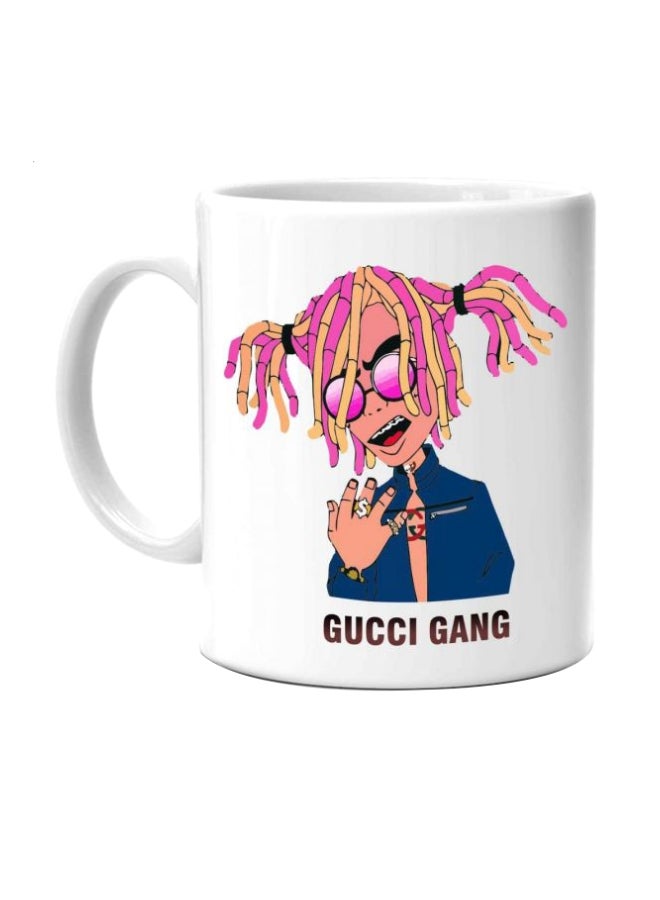 Fast Print Gucci Gang Printed Coffee Mug Blue/Yellow/Pink Standard