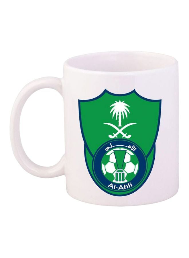 فاست برينت مج من السيراميك بطبعة أبيض/أخضر/أزرق