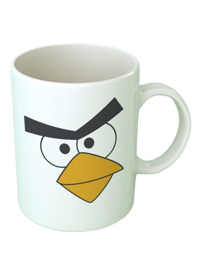 فاست برينت مج قهوة من السيراميك مزين بطبعة أبيض/أسود/أصفر Standard