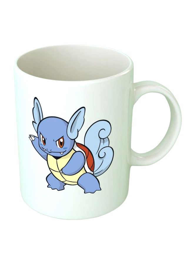 Fast Print Pokémon Printed Coffee Mug White/Blue/Yellow Standard Size