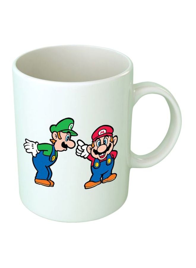 فاست برينت مج من السيراميك مطبوع بشخصية سوبر ماريو متعدد الألوان Standard Size
