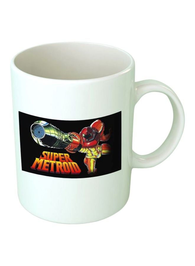 فاست برينت مج مزين بطبعة مستوحاة من لعبة الفيديو "Super Metroid" أسود/أحمر/أصفر