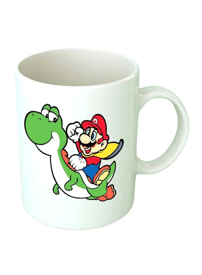 فاست برينت مج من السيراميك بطبعة أبيض/أخضر/أحمر