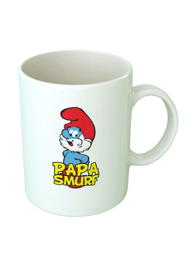 فاست برينت مج من السيراميك بطبعة أبيض/أزرق/أحمر