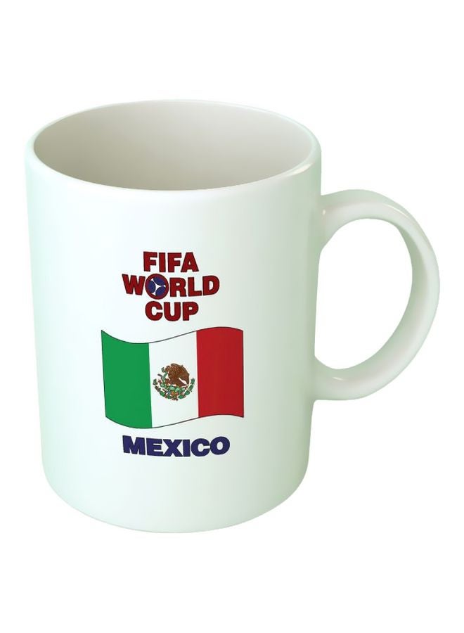 فاست برينت مج من السيراميك بطبعة أبيض/أحمر/أخضر