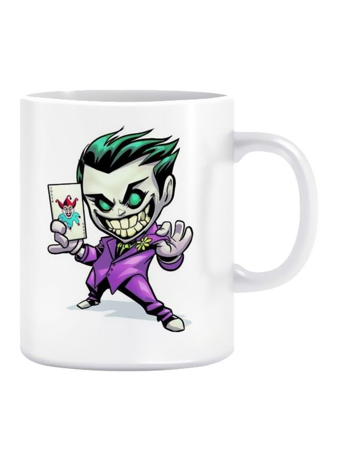 Fast Print Joker Printed Mug White/Green/Purple Standard Size