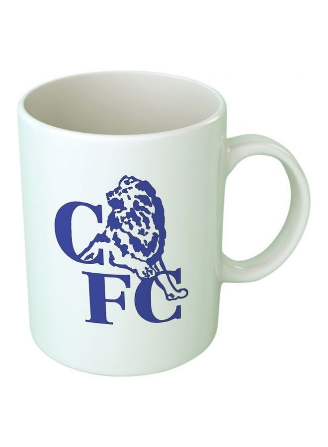 فاست برينت مج مطبوع بشعار نادي "تشيلسي" أبيض/أزرق Standard