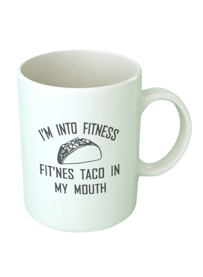 Fast Print Quote Printed Mug White/Black