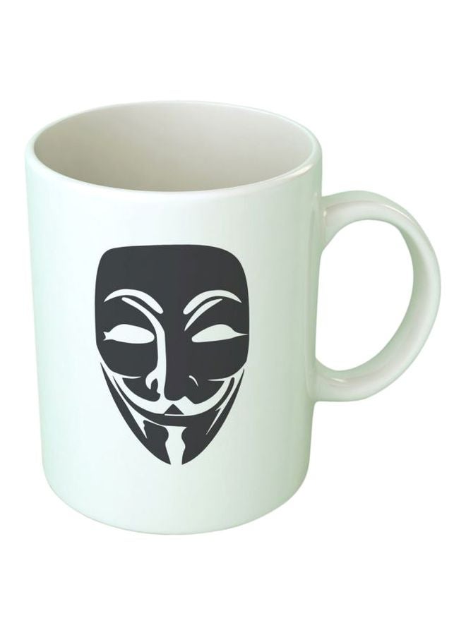 فاست برينت مج من السيراميك بطبعة أبيض/ أسود