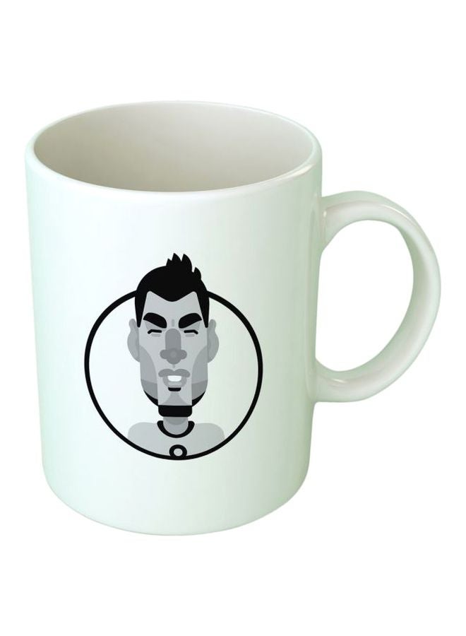 Fast Print Luis Suarez Printed Mug White/Black/Grey Standard