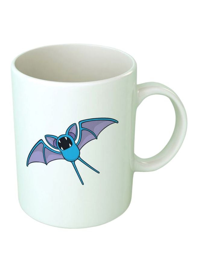 Fast Print Pokémon Zubat Printed Mug White/Blue/Purple