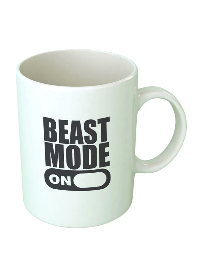 Fast Print Beast Mode On Printed Mug White/Grey Standard