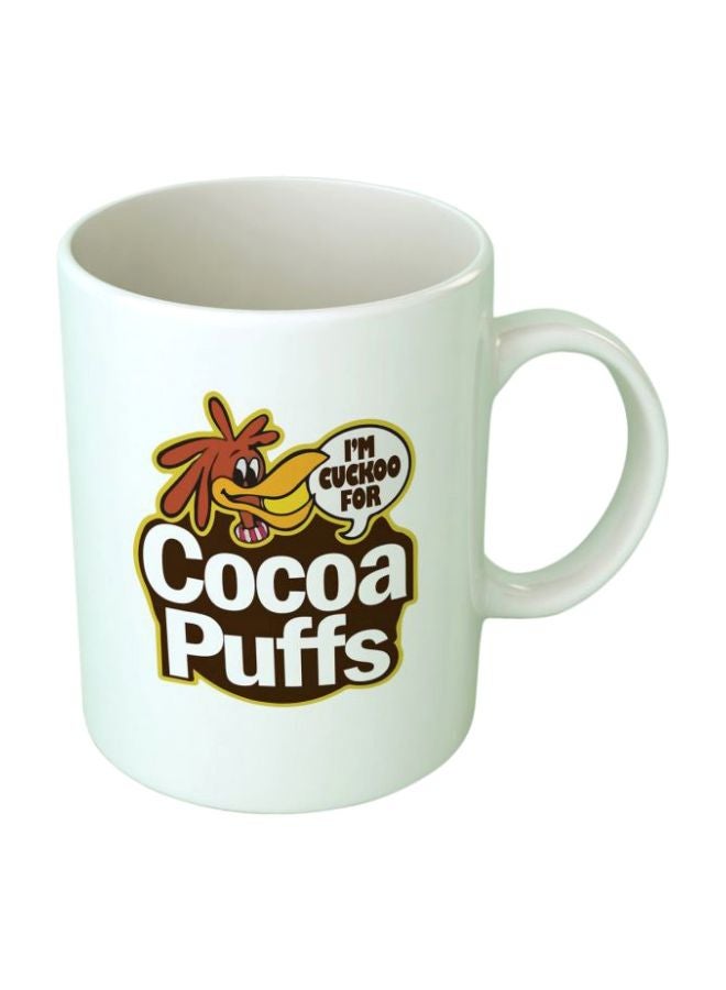 Fast Print Cocoa Puffs Printed Mug White/Brown/Yellow